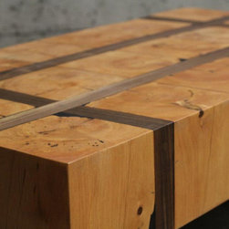 Hobby Project - Reclaimed Beam and Walnut Tables - Coffee And Accent Tables
