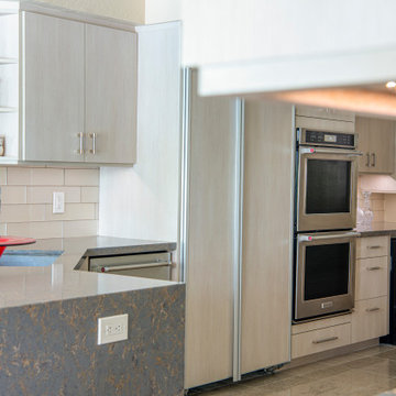 Modern Kitchen Remodel after a flood