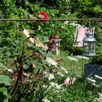 Aménagement paysager d'un jardin de ville...