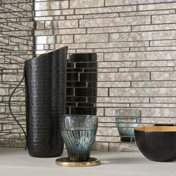 Busca Silver Mosaic Glass Tile - Products