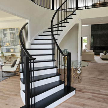 Project #130 | Curved Staircase with Wraparound Balcony