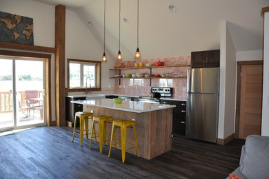 Mountain style kitchen photo in Seattle