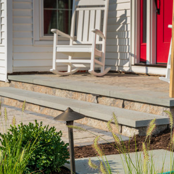 Front Yard Landscaping Design, Walkway and Lighting