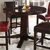 Steve Silver Company Hartford 48 Inch Round Counter Height Dining Table in Dark