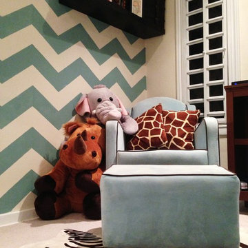 Chevron Stenciled Nursery