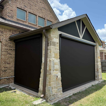 Stone Patio w/ Gable