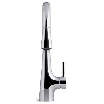 Kohler K-24661 Tempered 1.5 GPM 1 Hole Pull Down Kitchen Faucet - Polished