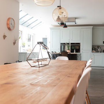 Partridge Grey and Charcoal Painted Kitchen