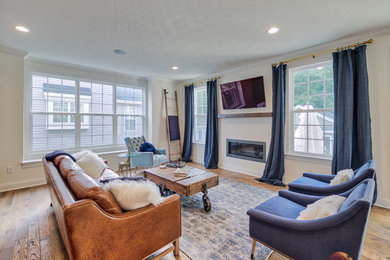 Living room photo in Philadelphia