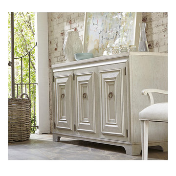 California Rustic White Oak 3 Door Credenza
