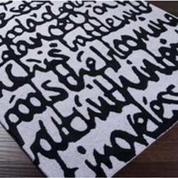 Stella Smith Rug in Colors of Thistle and Ink - Rugs