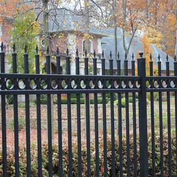 Black Aluminum with Optional Decorative Finials and Rings