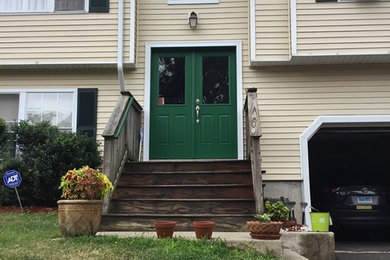 Example of an exterior home design in Bridgeport