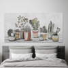 "Mixed Cacti and Succulents" Painting Print on Wrapped Canvas