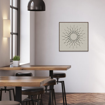 "Wonderful Rays" Floater Framed Painting Print on Canvas