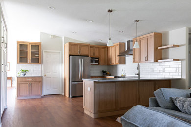 Transitional kitchen photo in Portland