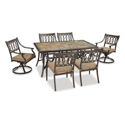 St. Lucia 7 Piece Dining Set - Outdoor Dining Sets