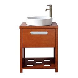 Avanity Cosmo Chestnut Bathroom Vanity Combo 24 x 19 x 33 - Bathroom Vanities And Sink Consoles