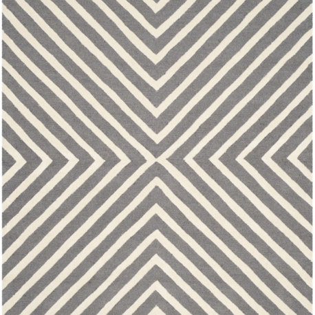 Safavieh Cambridge Cam129x Dark Grey / Ivory Rug