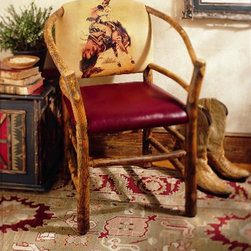 32K Two Hoop Chair with Printed Leather - Products