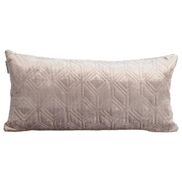 Parkland Collection Aleta Transitional Taupe Throw Pillow PILL21351P