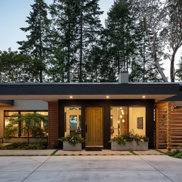 Stunning modern home in the woods