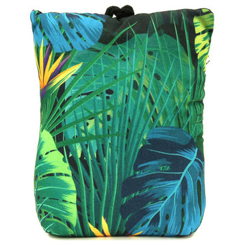 Tropical Print Fabric weighted Bag Door Stop 2.3 lbs