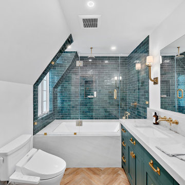 Green Master Bathroom