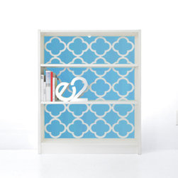 PANYL Azure Quatrefoil for IKEA BILLY - Home Decor