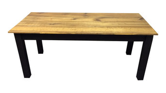 Barn Wood and Black Farm Table, 72"