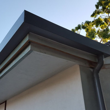 Box Gutter (No Lip) Tall Version, Home in Laguna Beach Under Renovation