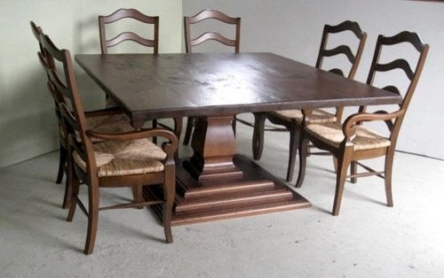 Square Pedestal Tables Square Dining Table With Pedestal Base Tables