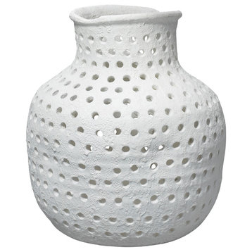 Porous Vase, Matte White