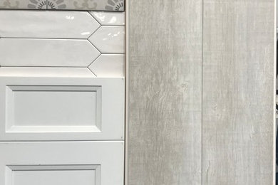 Inspiration for a cottage kitchen remodel in New York