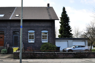 This is an example of a medium sized modern home in Other.