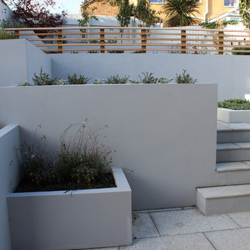 Tiered Modern Garden in Midsomer Norton