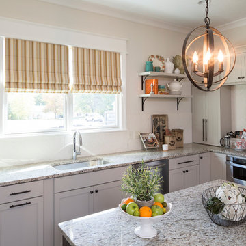 Greek Key Drapes in Indianapolis Home