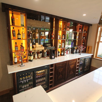 Luxury Home Bar in Macassar Ebony