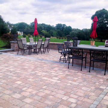 Newburgh NY Patio, outdoor kitchen, landscaping and lighting