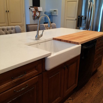 Quartz and Butcher Block Top