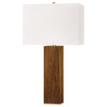 Hudson Valley Lighting - Waltham 1-Light Table Lamp Aged Brass Finish White Belgian Shade - Features: