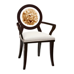 Sepia Peony Floret - Dining Chairs