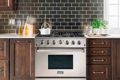 Inspiration for a transitional kitchen remodel in New York