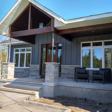JAMES HARDIE BOARD & BATTEN & LAP SIDING - NIGHT GRAY - CARP