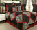 Sherry Kline True Safari Red White Black 4-piece Bedding Collection
