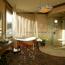 x baignoires en cuivre