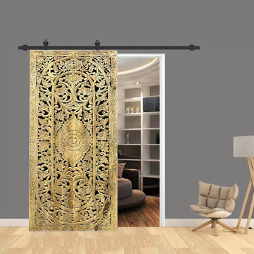 Organic Design with Reclaimed Wood Furniture and Doors