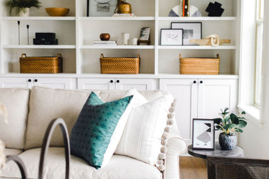 Inspiration for a transitional living room remodel in Seattle