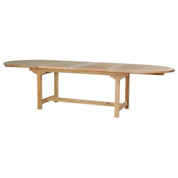 43"x77-97-117" Double Oval Extension Table