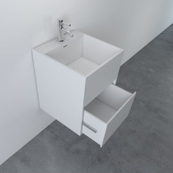 LUSSO STONE ETHOS STONE RESIN BASIN CABINET VANITY UNIT 400 - Products
